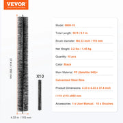 Bild in Galerie-Viewer laden, SucceBuy Gutter Brush 30 Ft Total Length 4.33 in Diameter Gutter Cleaning Tools Ground-Level Gutter Brush Leaf Guard for Gutters
