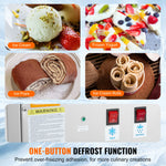 SucceBuy Fried Ice Cream Roll Machin Stainless Steel Rolled Ice Cream Maker with Compressor for Making Ice Cream Frozen Yogurt