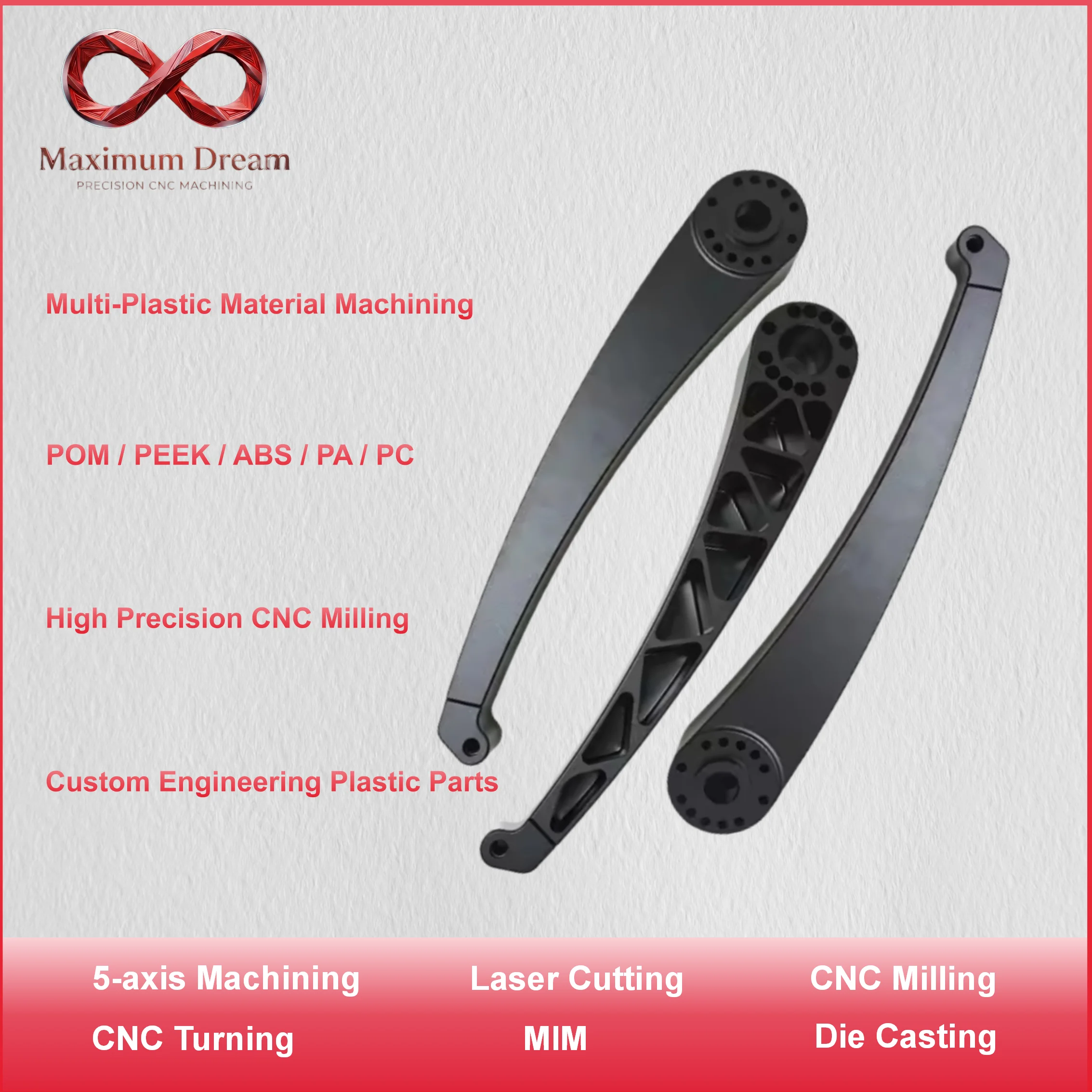 5 Axis Custom CNC Machining Service OEM Precision Milling Turning for Aluminum Stainless Steel - ISO9001 Certified CNC Machined