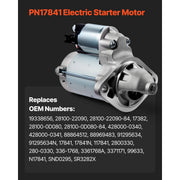 Load image into Gallery viewer, SucceBuy Starter 17841 Motor Replacement Compatible with Pontiac Vibe L4 1.8L 2003-2008 Toyota Corolla/Matrix L4 1.8L 2003-2008
