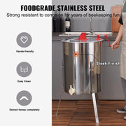 Load image into Gallery viewer, Amocart Honey Extractor 4/8 2/4 Frame Electric Stainless Steel Honeycomb Spinner Crank Honey Centrifuge Beekeeping Equipment
