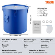 Load image into Gallery viewer, Amocart Fryer Grease Bucket 8Gal Oil Disposal Caddy Carbon Steel Fryer Bucket with Rust-Proof Coating Oil Transport Container

