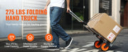 Load image into Gallery viewer, SucceBuy 275/309 lbs Folding Hand Truck Portable Unity Cart Dolly with Telescoping Handle and Binding Rope for Moving Warehouse
