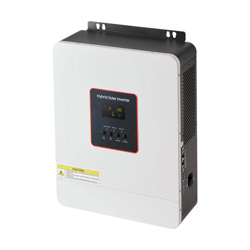 SucceBuy 3000W/4000W Hybrid Solar Inverter 24V DC to 230V AC Built-in Solar Controller Compatible with Lead Acid Lithium Battery