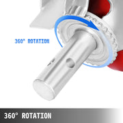 Load image into Gallery viewer, SucceBuy Set Of 4 Scaffolding Non Marking Polyurethane Swivel Caster Wheels 1100lb Cap On Iron with Lock Brake Roller Bearing - AMOCART
