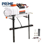 SucceBuy ATV Spot Sprayer 15.9 Gal/60 L ATV/UTV Broadcast Sprayer with Nozzle Boom 12 V Pump Weed Sprayer with Water Tank White