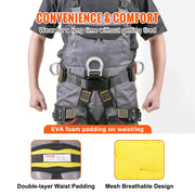 Charger l'image dans la visionneuse de galerie, SucceBuy Half Body Safety Harness Tree Climbing Harness Half Protection Harness 340 lbs for Fire Rescuing Caving Rock Climbing

