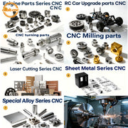 Load image into Gallery viewer, CNC machining parts custom milling turning precision stainless steel aluminum alloy metal components OEM fabrication
