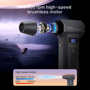 Load image into Gallery viewer, Powerful Air Blower 130000Rpm 4 Gear Adjustable Turbo Jet Blower With Led Light Battery Display Cordless Compressed Air Duster
