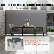 Load image into Gallery viewer, Amocart Retractable Side Awning Outdoor Privacy Polyester Water-proof Retractable Patio Screen UV 30+ Room Divider Wind Screen
