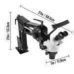 Amocart Micro Inlaid Mirror Multi-directional Micro-setting Microscope Jewelry Tools 0.7X-4.5X Super Clear Microscope Magnifier