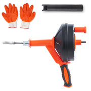 Load image into Gallery viewer, SucceBuy Drain Auger 25Ft Manual-feeding Plumbing Snake with Drill Attachment Drain Clog Remover Toilet Sewer Pipe Dredge - AMOCART
