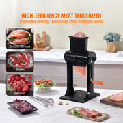 Load image into Gallery viewer, SucceBuy Commercial Meat Tenderizer Heavy Duty Stainless Steel Meat Tenderizer Machine Quick and Easy Manual Operation Kitchen - AMOCART
