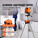 SucceBuy Laser Level Tripod 1/4"-20 & 5/8"-11 Thread Mount 40.94-133.85in Height Adjustment with Level Bubble & Heavy-duty Stand