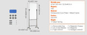 Charger l'image dans la visionneuse de galerie, SucceBuy Rolling Magnetic Whiteboard Double-Sided Mobile Whiteboard 360° Reversible Adjustable Height Dry Erase Board for School
