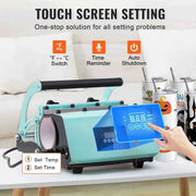 Load image into Gallery viewer, Amocart Tumbler Heat Press Machine and Sublimation Tumblers Tumbler Press Set with 8pcs 20OZ Blank Tumblers Mug Press Cup Press
