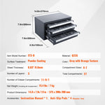 Amocart Steel Drill Dispenser Organizer Cabinet Storage Drill Bit Dispenser Cabinet Three-Drawer Drill Bit Organizer Cabinet
