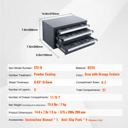 Load image into Gallery viewer, Amocart Steel Drill Dispenser Organizer Cabinet Storage Drill Bit Dispenser Cabinet Three-Drawer Drill Bit Organizer Cabinet
