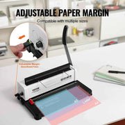 Load image into Gallery viewer, Amocart Coil Spiral Binding Machine Manual Book Maker 34-Holes Binding 120 Sheets Punch Binder Adjustable Coil Binding Spines

