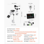 SucceBuy 7-in-1 Wi-Fi Weather Station 7.5-in Display with APP & Pool Thermometer, Weather Forecast, Wind Speed, Pool Temperature