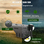 Amocart Truck Bed Storage Box Passenger Side Lockable Lid Waterproof ABS Wheel Well with Password Padlock Tool Box for Trucks