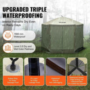 Load image into Gallery viewer, Amocart Pop Up Gazebo Tent, Pop-Up Screen Tent 6 Sided Canopy Sun Shelter with 6 Removable Privacy Wind Cloths &amp; Mesh Windows
