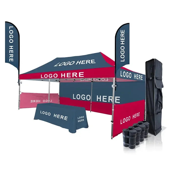 Customized Gazebo Canopy Pop Up Tent 3x6m Foldable Retractable Tent Custom Logo Printed Outdoor 3x3 3x4.5 10x10 Foldable Amocart