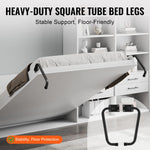 SucceBuy Murphy Bed Kit Full Size Vertical Deluxe DIY Wall Mechanical Hardware Pneumatic Lever Heavy Duty Frame for Guestroom