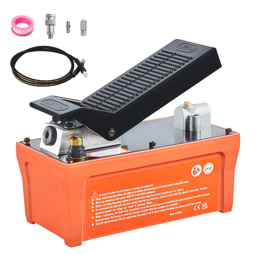 SucceBuy Air Hydraulic Pump 10,000 PSI 1/2 Gal Reservoir Foot Actuated Air Treadle for Auto Body Frame Machines and Pulling Post