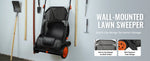 Amocart Tow Behind Lawn 21/26/44/50in Sweeper Large Capacity Heavy Duty Leaf Grass Collector with Adjustable Sweeping for Pick