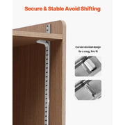 Charger l'image dans la visionneuse de galerie, Amocart 40PCS Shelf Clips Adjustable Steel Pilaster Shelf Clips Compatible with Wardrobes Cabinets for Metal Wood Glass Shelves

