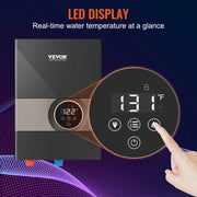 Load image into Gallery viewer, SucceBuy Instant Water Heater 8/13.8/18kw On Demand Electric  Water Boiler Digital Temperature Display &amp; Easy Installation
