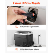 Bild in Galerie-Viewer laden, SucceBuy 12 Volt Car Refrigerator 60L/78L Car Fridge Portable Electric Cooler with Wheels and Handle for Outdoor Camping Travel

