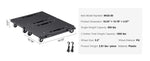 Amocart 2 Pack Furniture Mover Pallet Trolley 500 lbs Each Count with 4 Wheels Small Flat Dolly Cart for Industrial Machinery