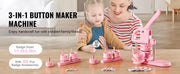 Load image into Gallery viewer, SucceBuy 3-IN-1 Button Maker Button Maker Machine with  Magic Book  Ergonomic Arc Handle Punch Press Kit
