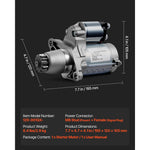Amocart Starter 17841 Motor Replacement Compatible with Pontiac Vibe L4 1.8L 2003-2008 Toyota Corolla/Matrix L4 1.8L 2003-2008