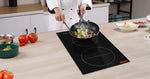 Amocart 2 Burners Electric Induction Cooktop Stove Hob Built-in Burner Cooker Sensor Touch Control Magnetic Cooker Hot Plate