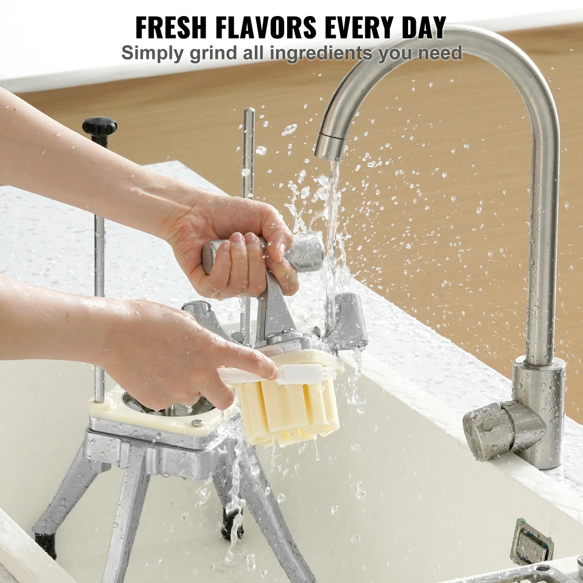 VEVOR Commercial Vegetable Fruit Chopper Heavy Duty Food Dicer Kattex Cutter Onion Slicer for Tomato Peppers Potato Mushroom Amocart