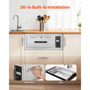 Load image into Gallery viewer, SucceBuy Commercial Electric Drawer Warmer Single-Drawer Stainless Steel Built-in Installation Drawer Cabinet for Restaurant - AMOCART
