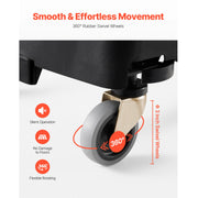 Load image into Gallery viewer, Amocart 200lbs Trash Can Dolly Slim Roller Base with 4 Lockable Wheels Rolling Plastic Bin Barrel Cart Fit 16/23 Gal Containers
