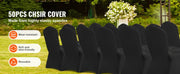 Bild in Galerie-Viewer laden, SucceBuy 50PCS Spandex Chair Cover for Wedding Party Universal Fitted Chair Cover Removable Washable Protective Slipcovers
