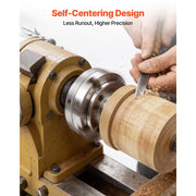 Load image into Gallery viewer, SucceBuy 4 Inch Wood Lathe Chuck 4-Jaw Self-Centering Wood Turning Chuck Set with 1in x 8TPI Thread &amp; Adapter for Woodworking - AMOCART
