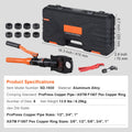 SucceBuy Copper Pipe Crimping Tool Hydraulic Driven Press Tool with 3/8" 1/2" 5/8" 1" Jaws for ASTM F1807 Pex Pipe Copper Ring
