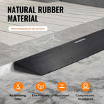 Amocart 1.2" Rise Threshold Ramp Cuttable Natural Rubber Wheelchair Ramp Scooter with Double-Sided Tape for Doorways Driveways