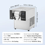 Amocart Commercial Snowflake Ice Machine Snowflake Ice Maker Stainless Steel Ice Shaver Machine Electric Snow Cone Maker