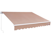 Load image into Gallery viewer, SucceBuy Manual Retractable Awning Outdoor Awning Retractable Sun Shade Water-Resistant Polyester Patio Door Window for Backyard
