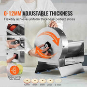 Load image into Gallery viewer, Amocart Electric Vegetable Slicer 0-12mm Thickness Adjustable Commercial Slicer Machine Stainless Steel Food Cutter Machine
