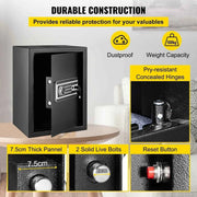 Load image into Gallery viewer, Amocart Fingerprint Locks Safe Deposit Box 0.8/1.7/2.1 Cubic Feet Digital Electronic Secret Hidden Piggy Bank for Store Money
