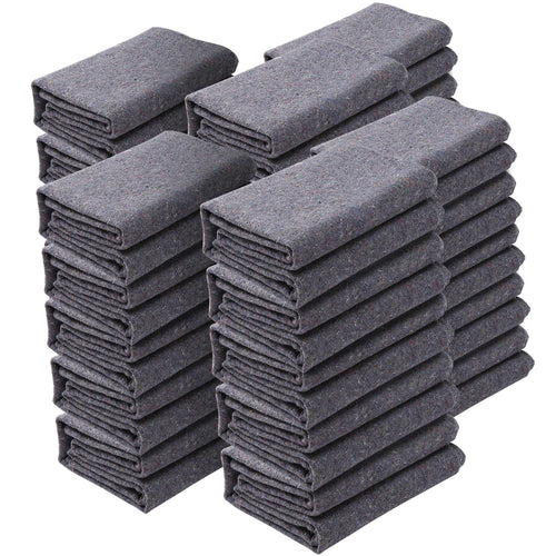 Amocart 12/24Packs Moving Blanket Recycled Cotton Heavy Duty Packing Shipping Mover Pads for Protect Furniture Floor Appliances