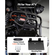 Bild in Galerie-Viewer laden, SucceBuy 2500/3500LBS 12V Wired Electric ATV/UTV Winch with 32/39ft Synthetic Rope Aluminum Fairlead Mount Plate for Towing Car
